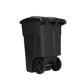 48 gal Black Polyethylene Wheeled Garbage Can M92982