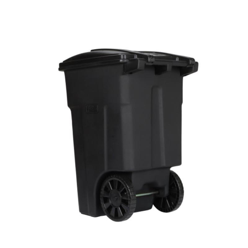 48 gal Black Polyethylene Wheeled Garbage Can M92982