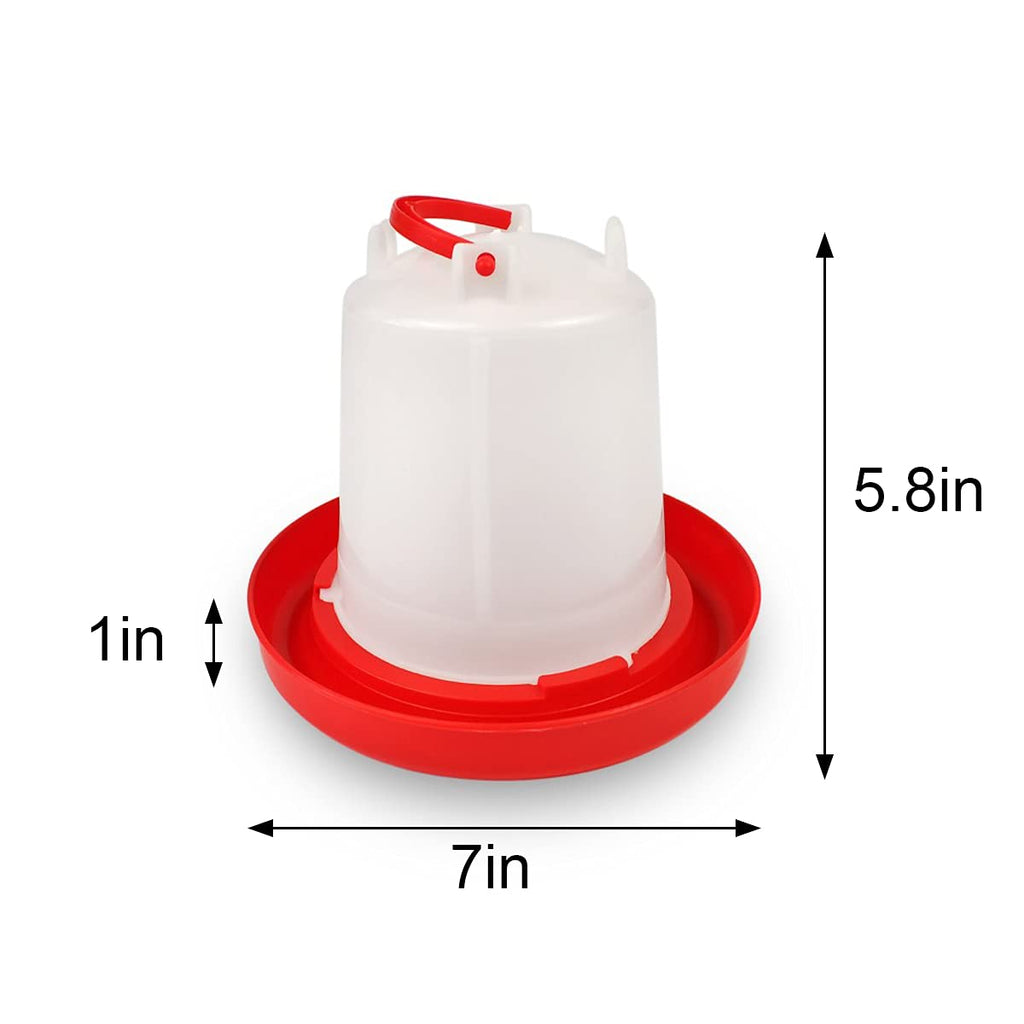 4 Pack 1 L Plastic Poultry Waterer E65221