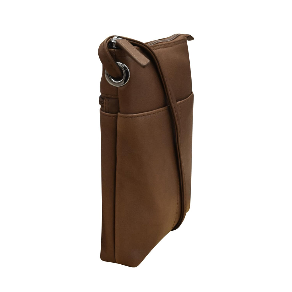 Leather Mini Crossbody Bag with RFID Blocking B1783