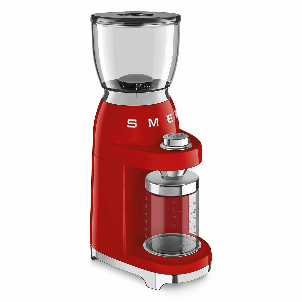 Red Coffee Grinder with 30 Grind Settings L733