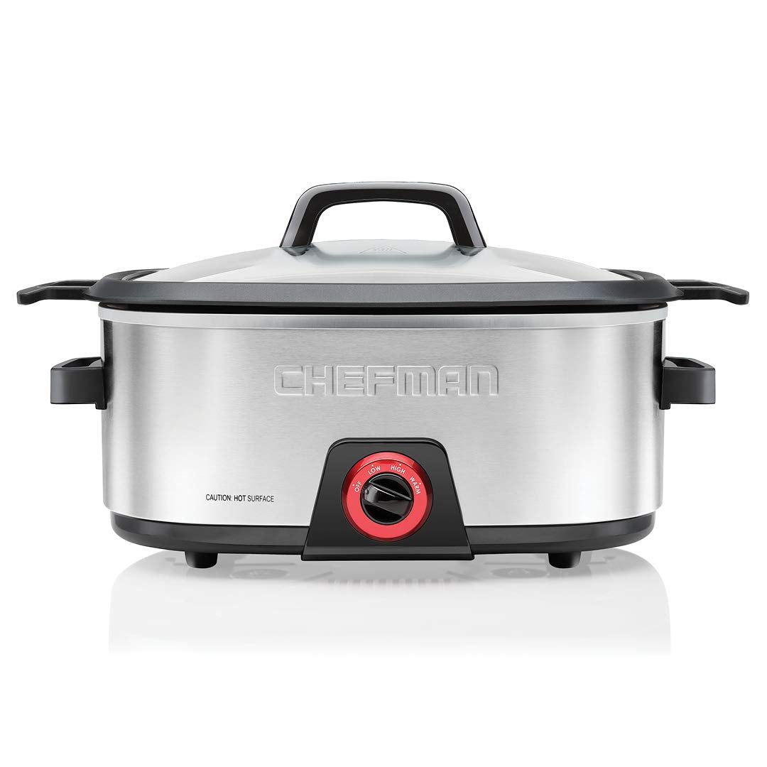 6-Quart Electric Slow Cooker with Removable Nonstick Insert H413536