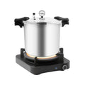 23 Quart Aluminum Pressure Cooker with Pressure Gauge & Release Valve K342823