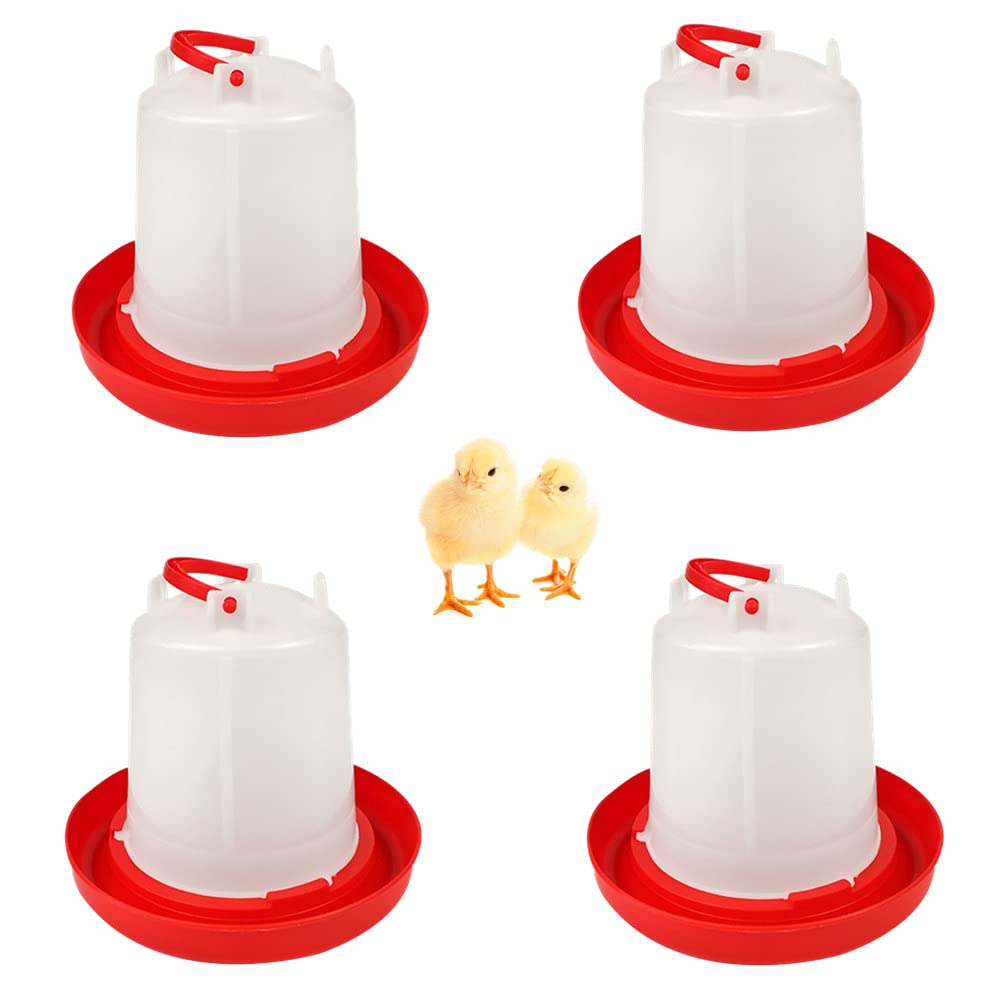 4 Pack 1 L Plastic Poultry Waterer E65221