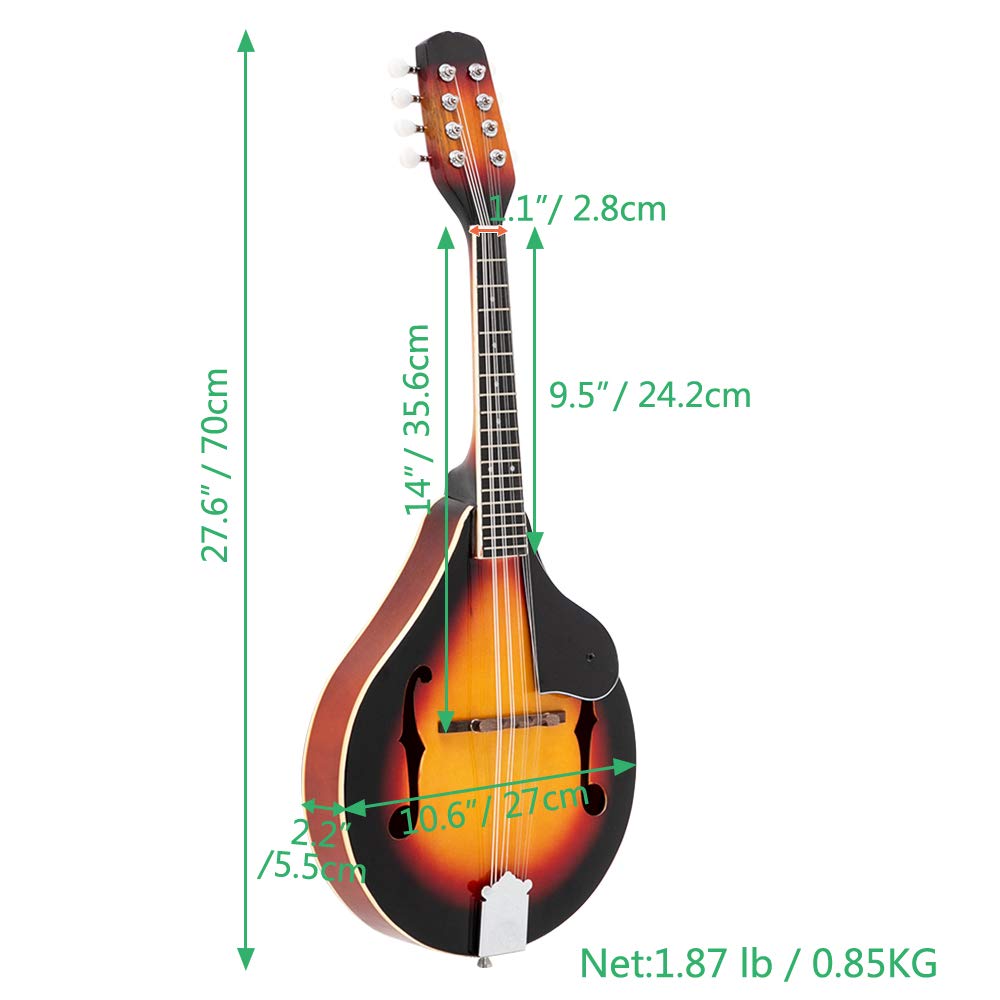 A Style Mandolin Musical Instrument with Guard Board L2362
