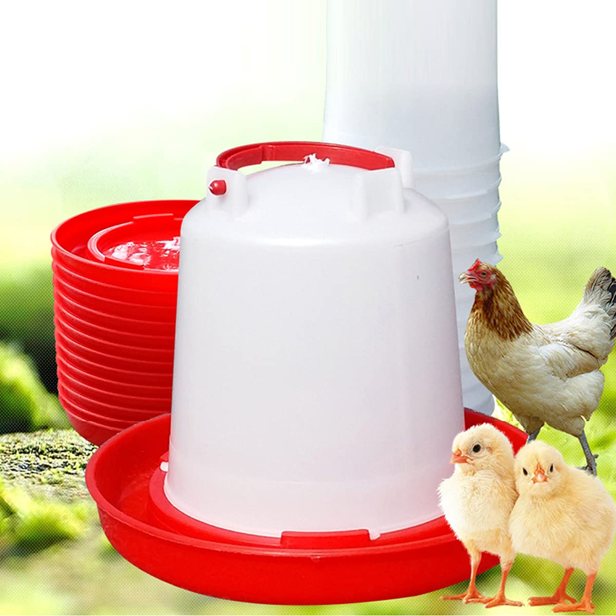4 Pack 1 L Plastic Poultry Waterer E65221