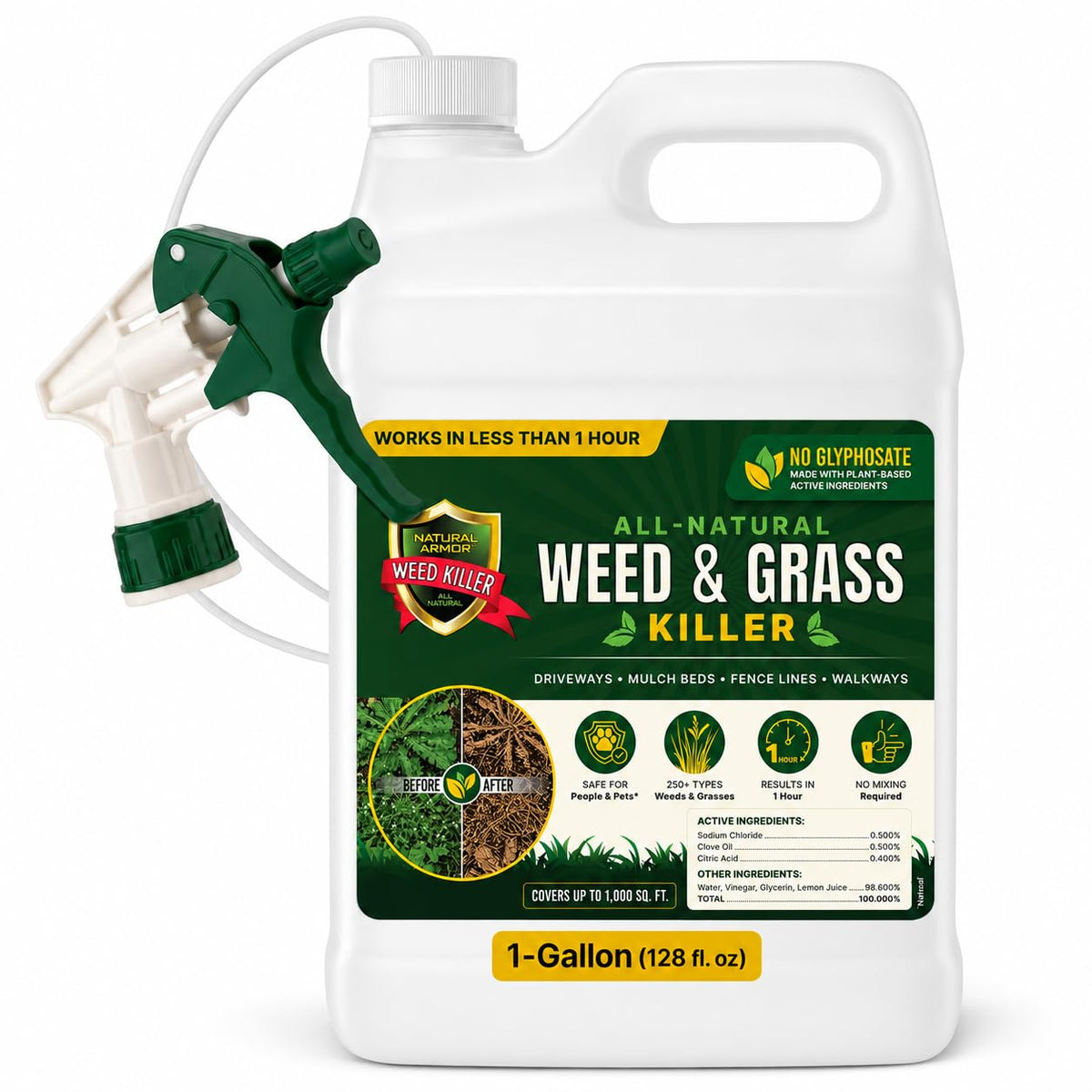 Weed & Grass Killer 1 Gallon with Sprayer F526892