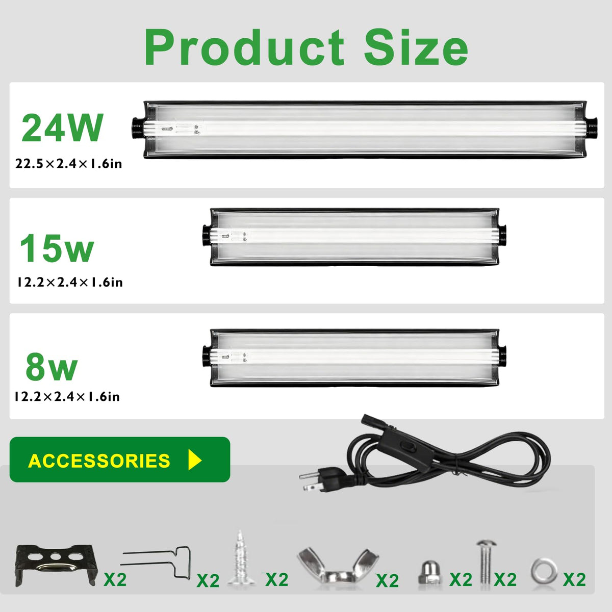 15W T5 HO UVB Terrarium Hood with Detachable Curved Reflector P266528