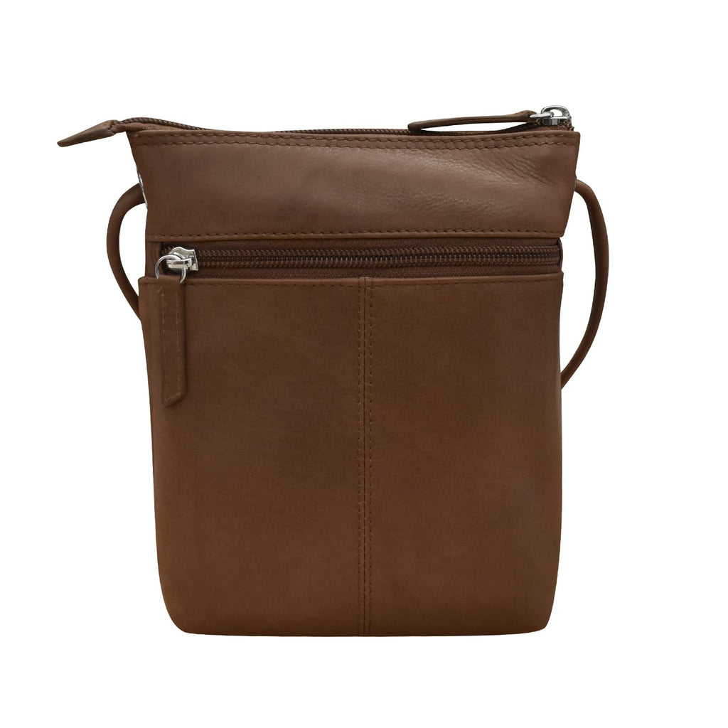 Leather Mini Crossbody Bag with RFID Blocking B1783