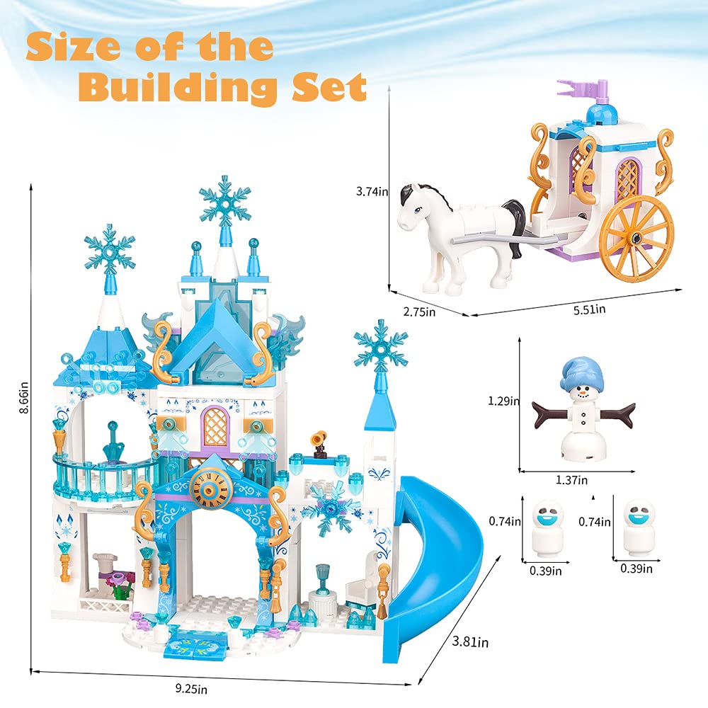 Girls Castle Building Blocks 377 Pieces Construction Toys Set M708
