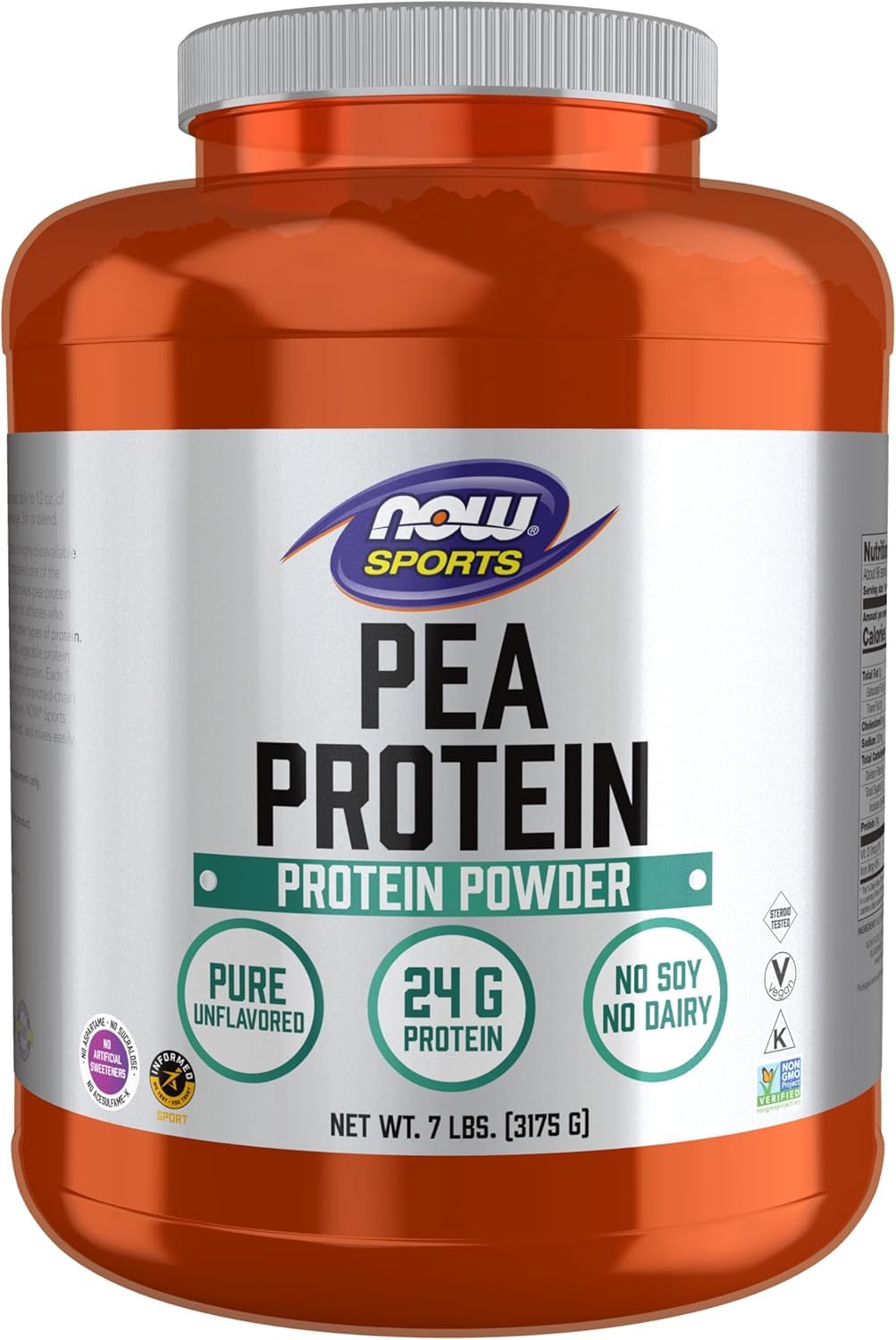 Pea Protein Natural Unflavored Powder 7-Pound I552617
