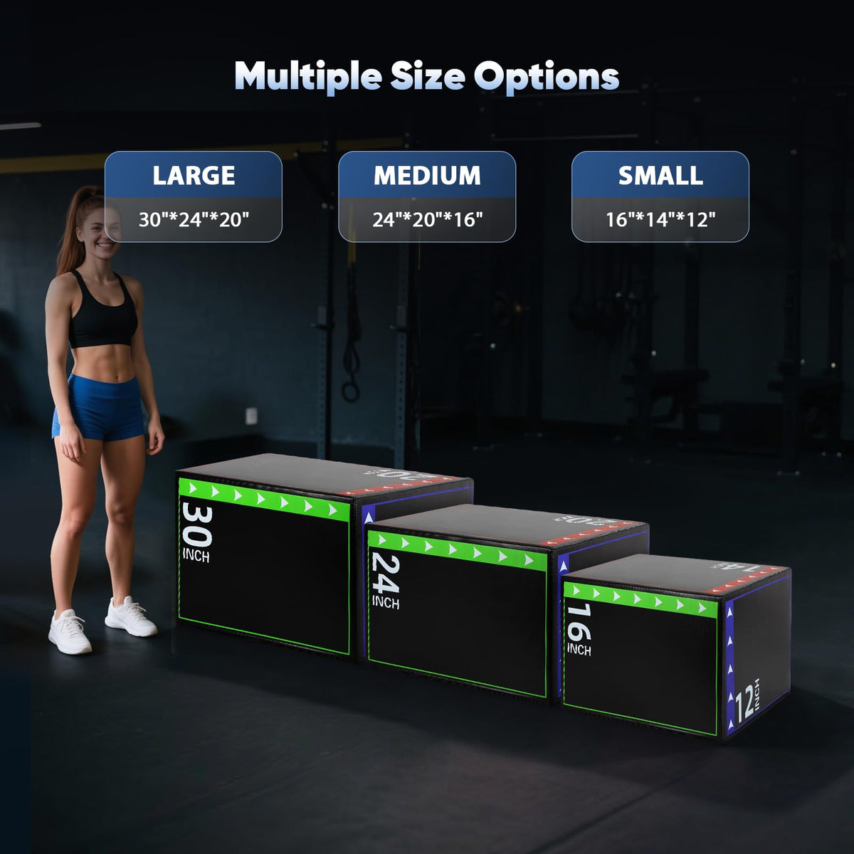 3 in 1 Foam Plyometric Jump Box V388
