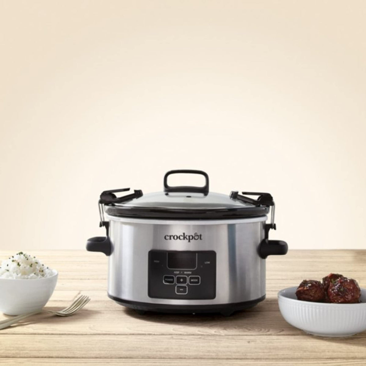 Programmable Slow Cooker, 4 Quart Oval I98496
