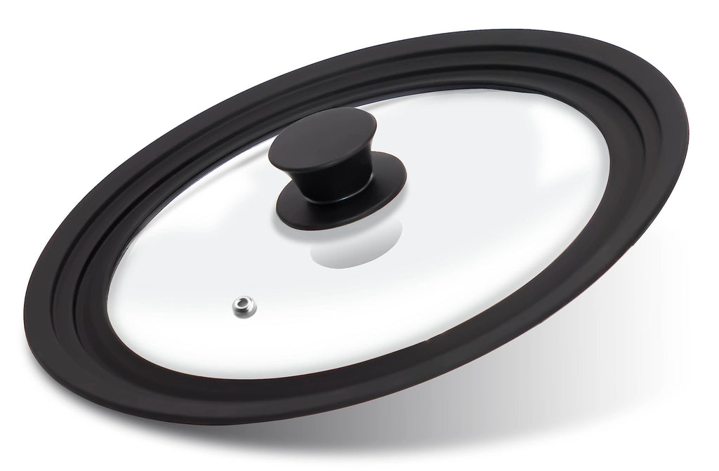 Tempered Glass Lid with Silicone Rim for Pots Pans and Skillets Q364153