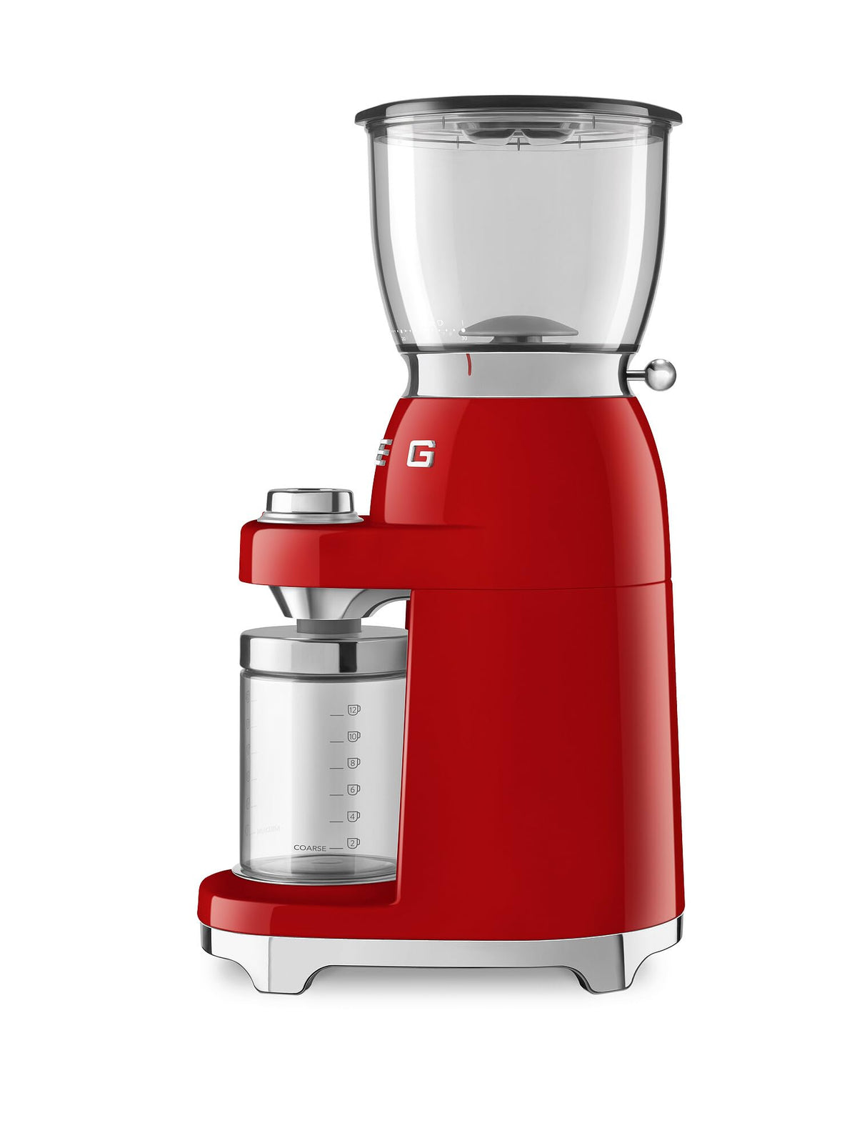 Red Coffee Grinder with 30 Grind Settings L733