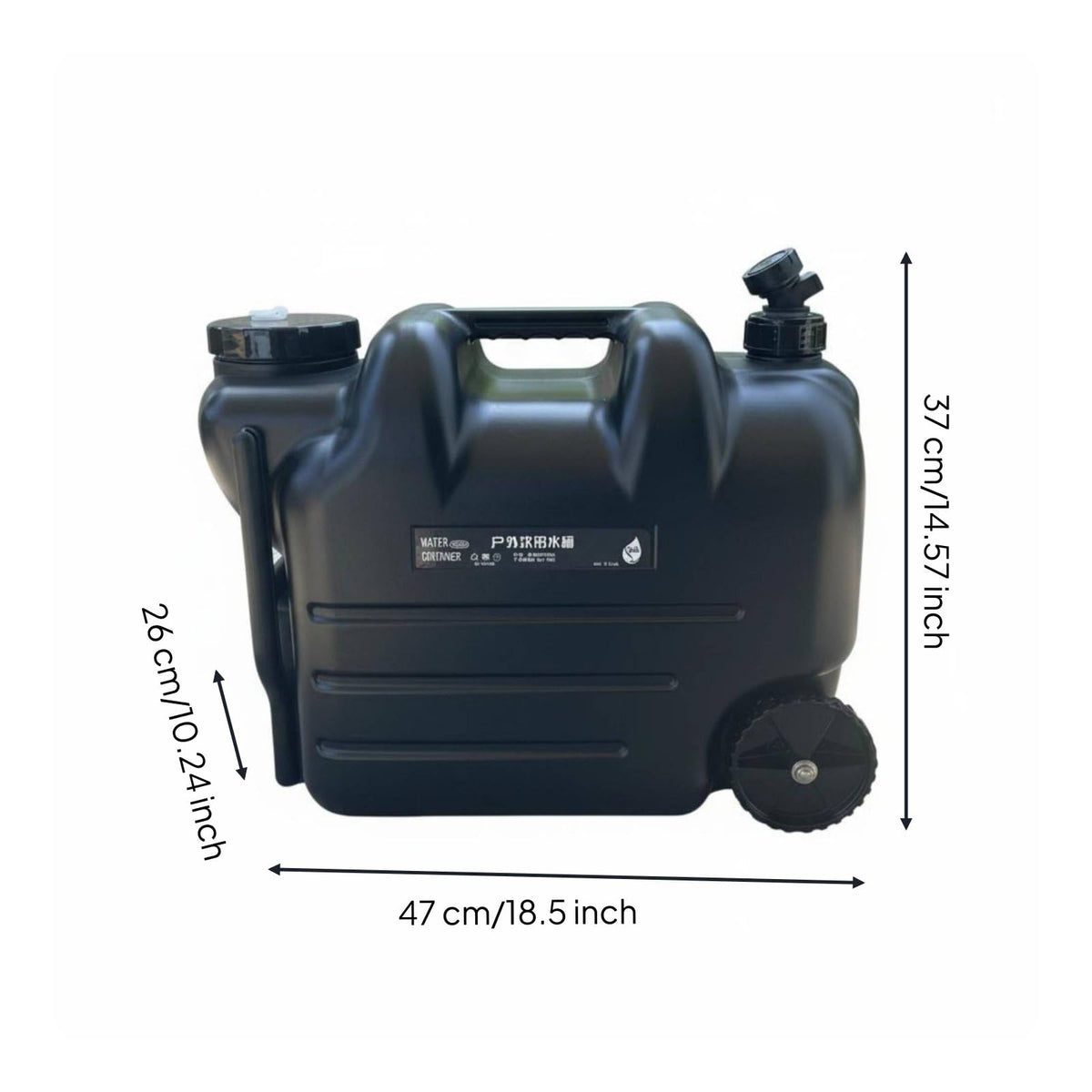 Portable Water Jug with Wheels and Built-In Tap P647926