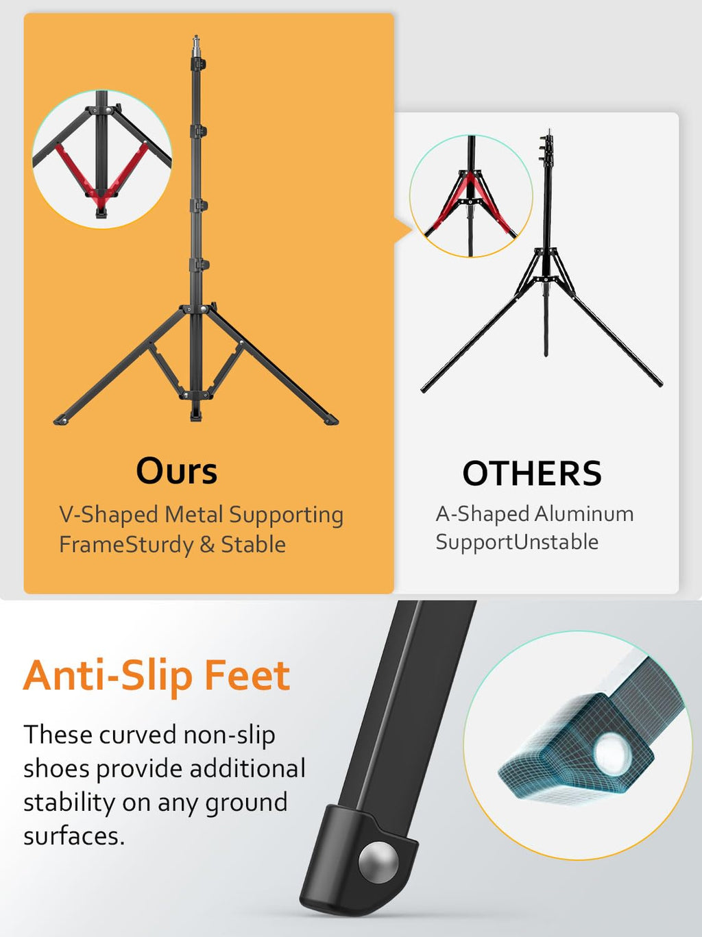 1.7M Aluminum Alloy Camera Tripod Q621