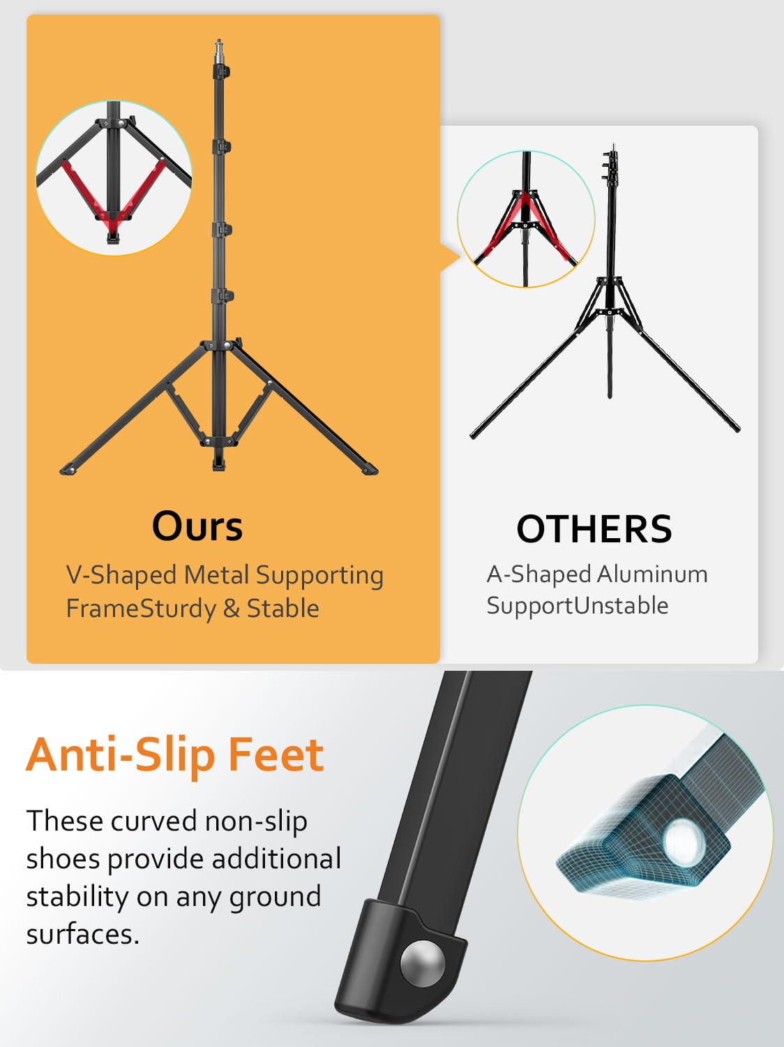 1.7M Aluminum Alloy Camera Tripod Q621