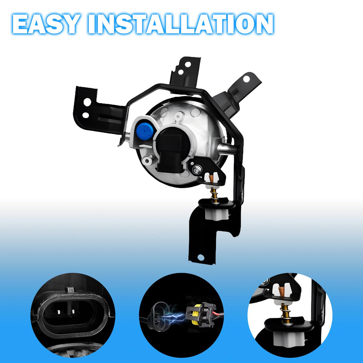 Driving Fog Lights with H11 12V 55W Halogen Bulbs & Switch and Wiring Kit W1735