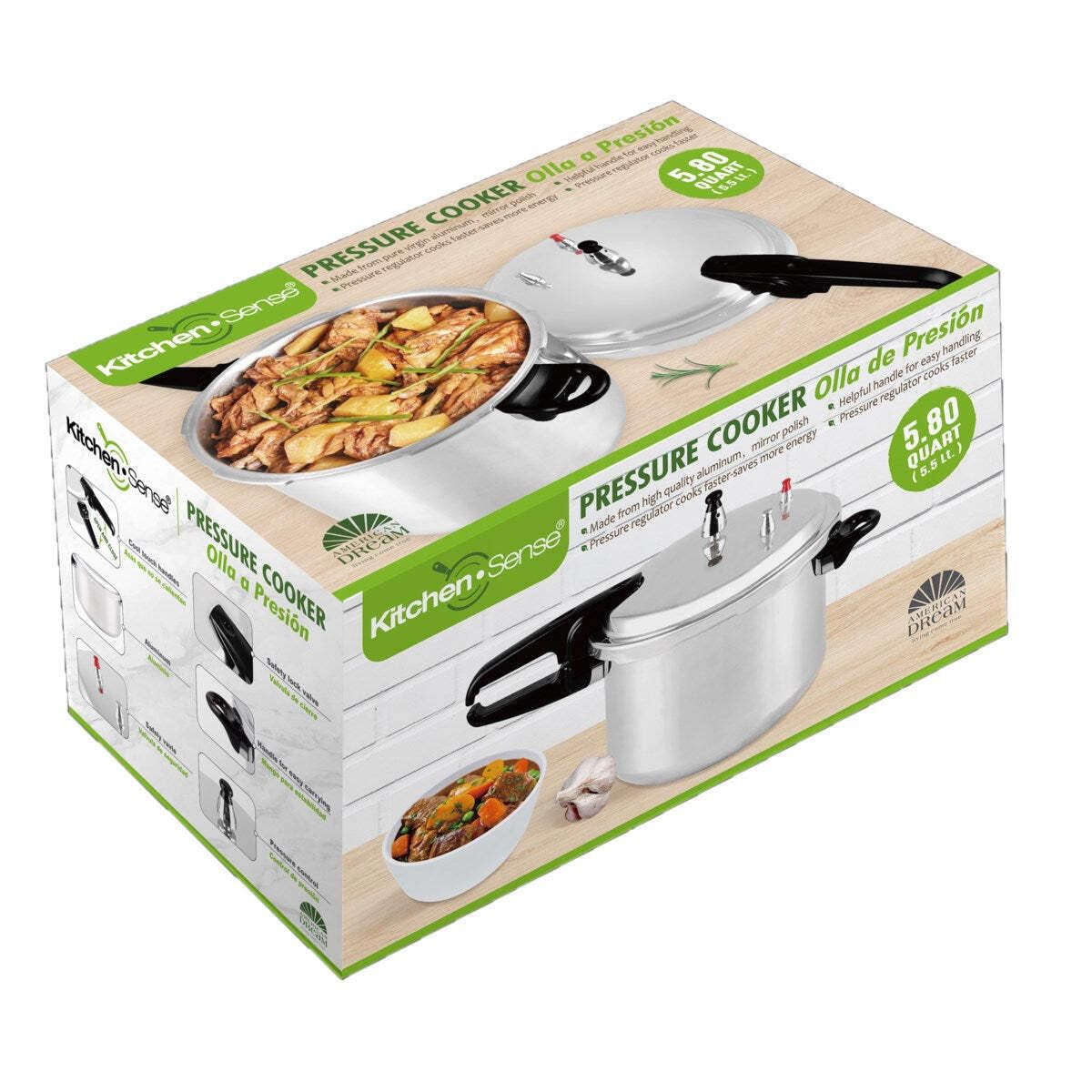Aluminum Pressure Cookers 7 Liter A7114