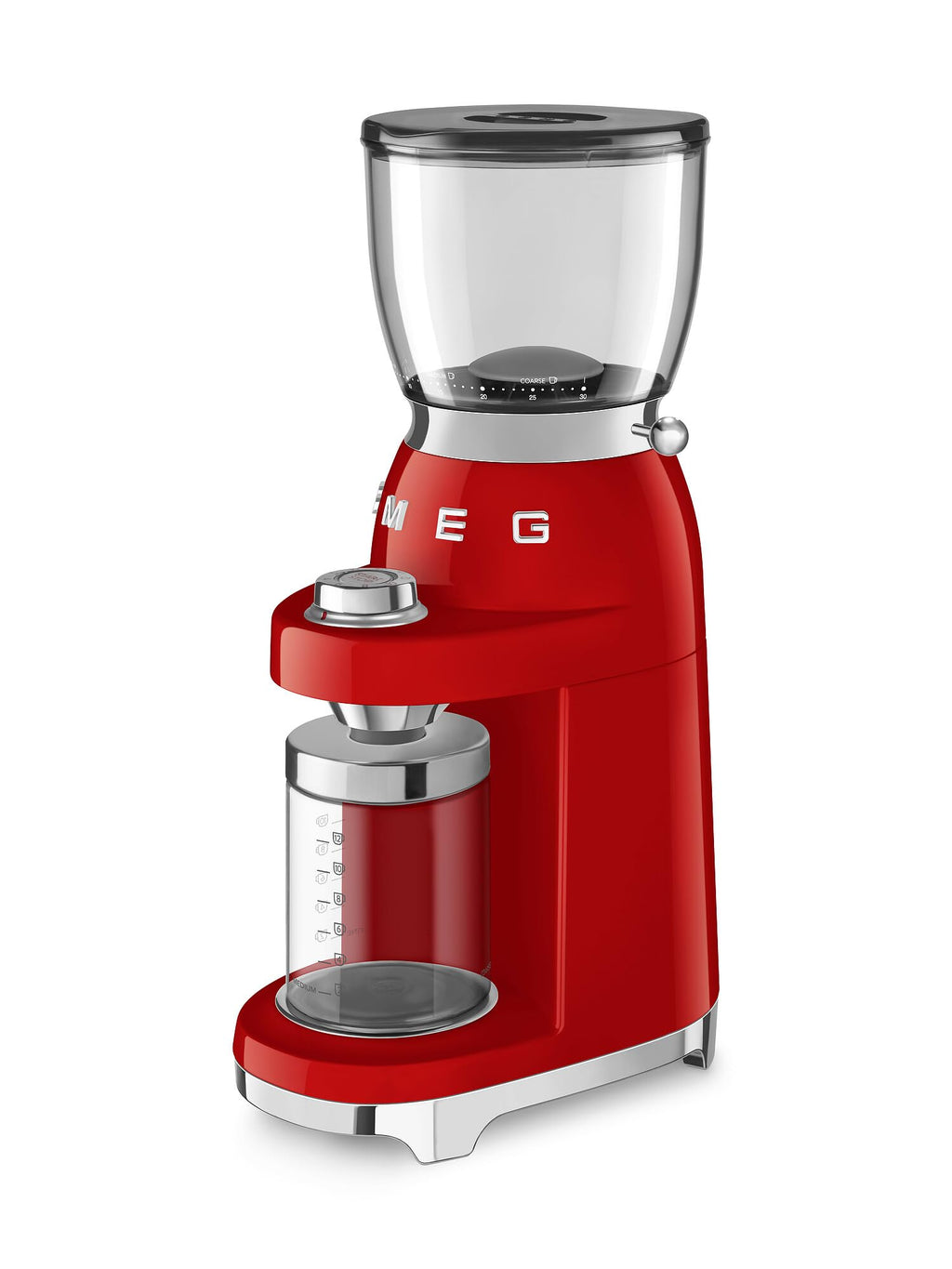 Red Coffee Grinder with 30 Grind Settings L733