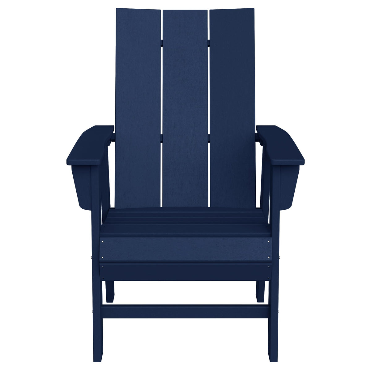 Navy Blue HDPE Plastic Adirondack Chair O31439