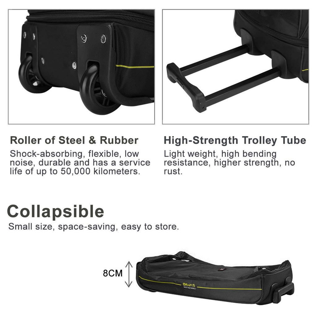 Rolling Duffle Bag with Wheels, 22 inch Carry On Bag U9364