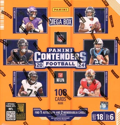 Factory Sealed Football Trading Cards Mega Box E719