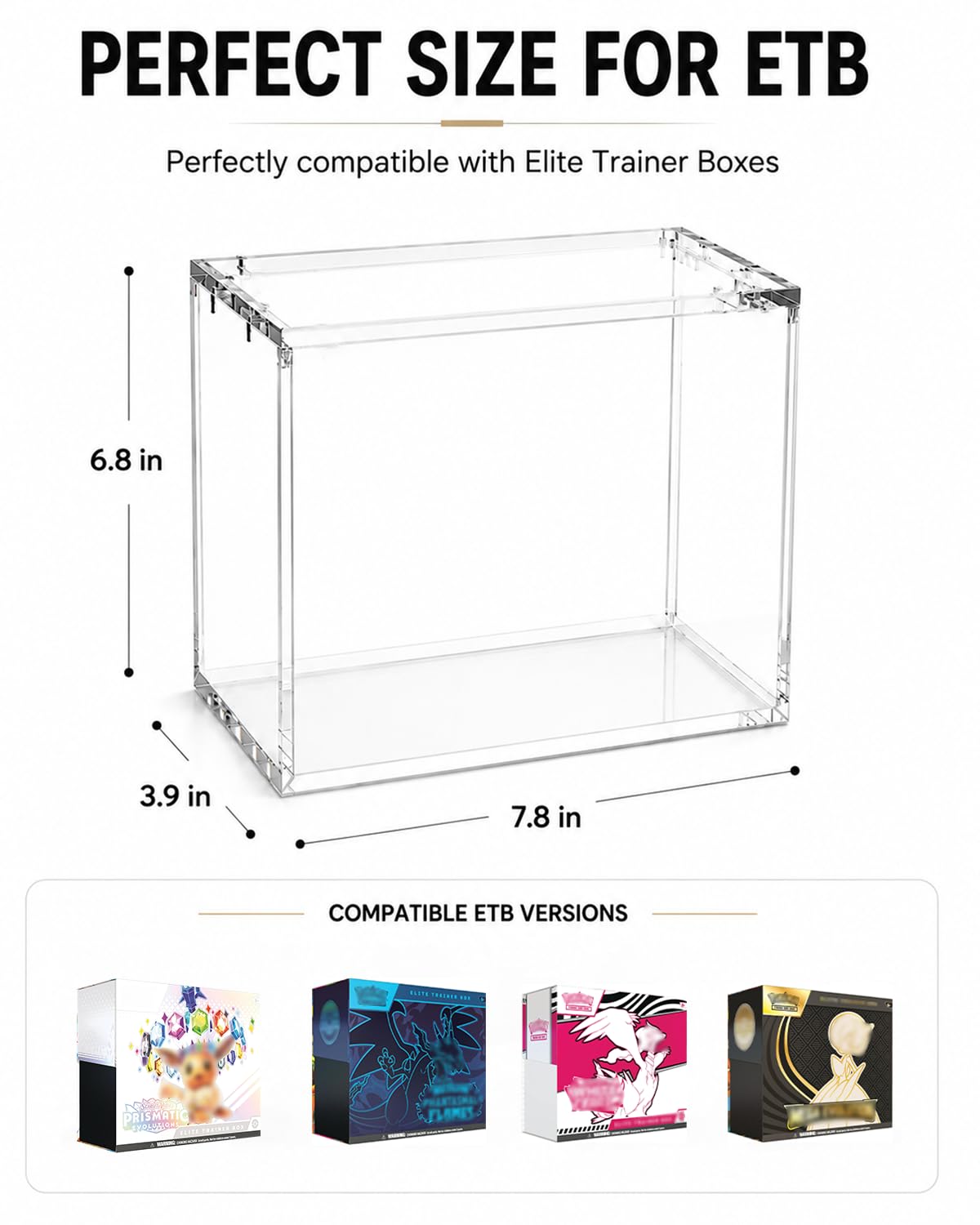 Clear Acrylic Display Box X44613