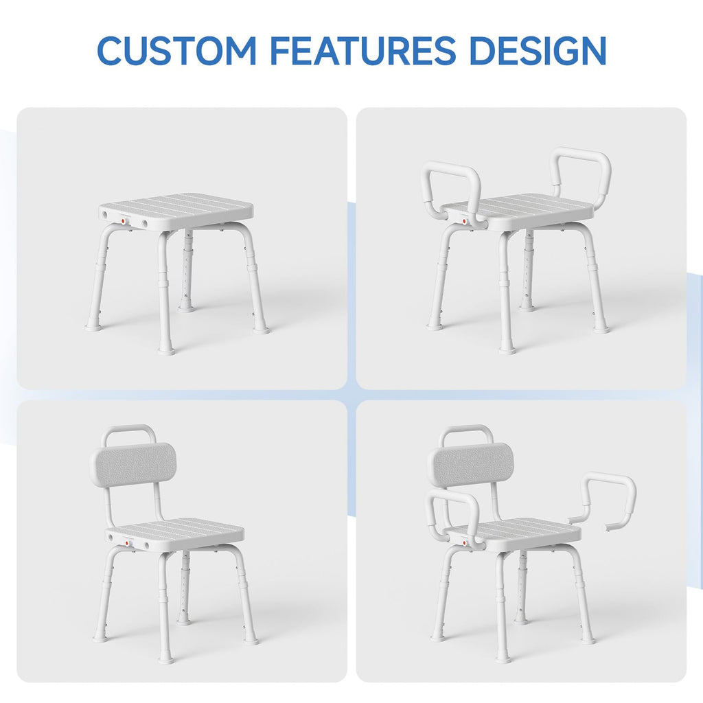 Swivel Shower Chair with Back and Arm B496292