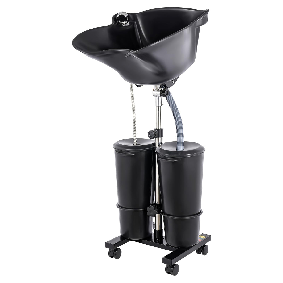 Black Portable Shampoo Bowl with 2 Bucket Q4100