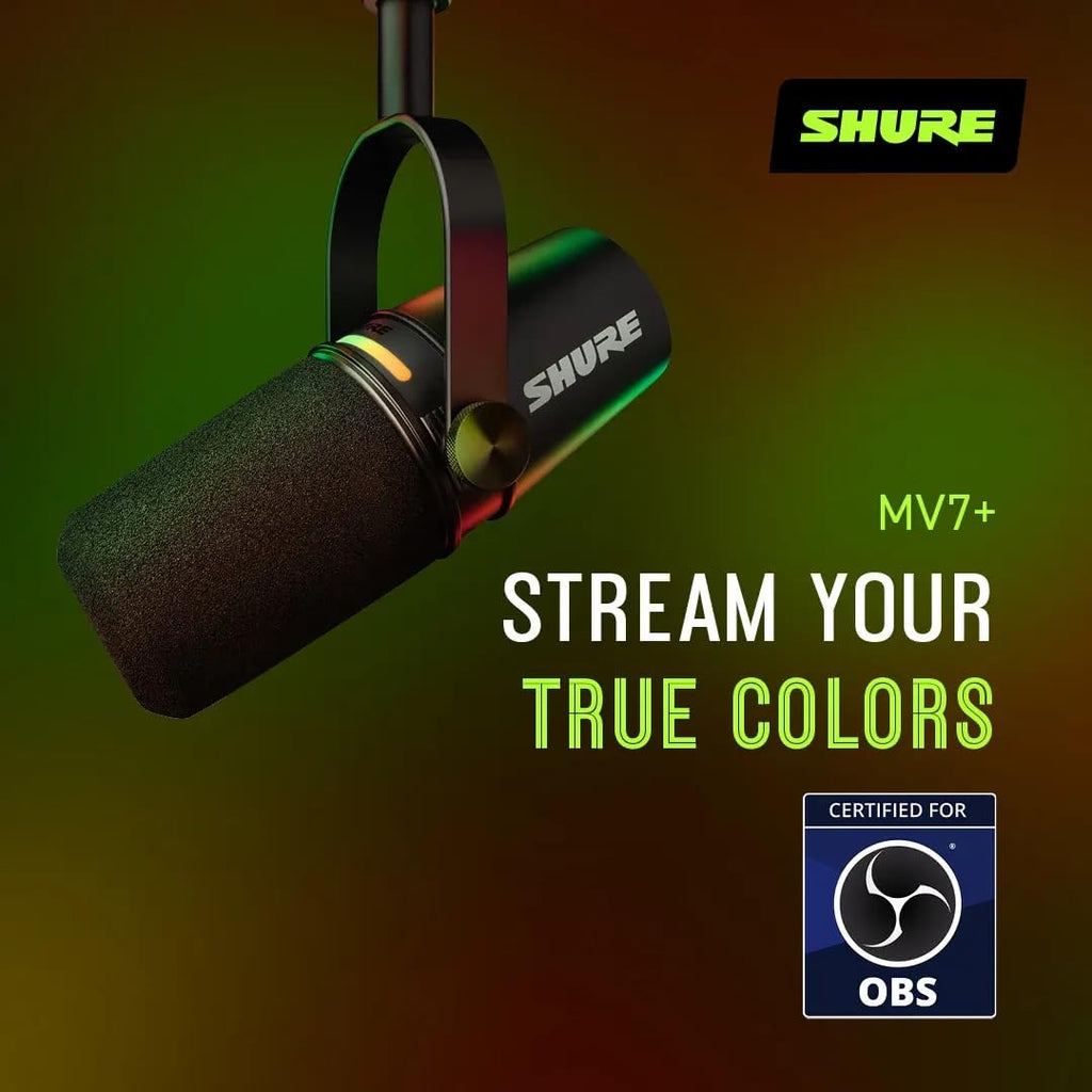 Black USB-C XLR Dynamic Microphone E92475