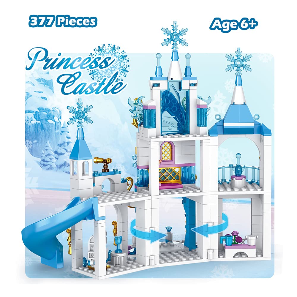 Girls Castle Building Blocks 377 Pieces Construction Toys Set M708