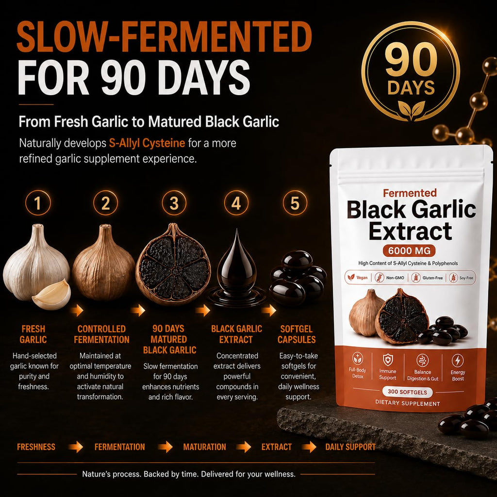 Fermented Black Garlic Extract Softgel 300 Capsules A840501