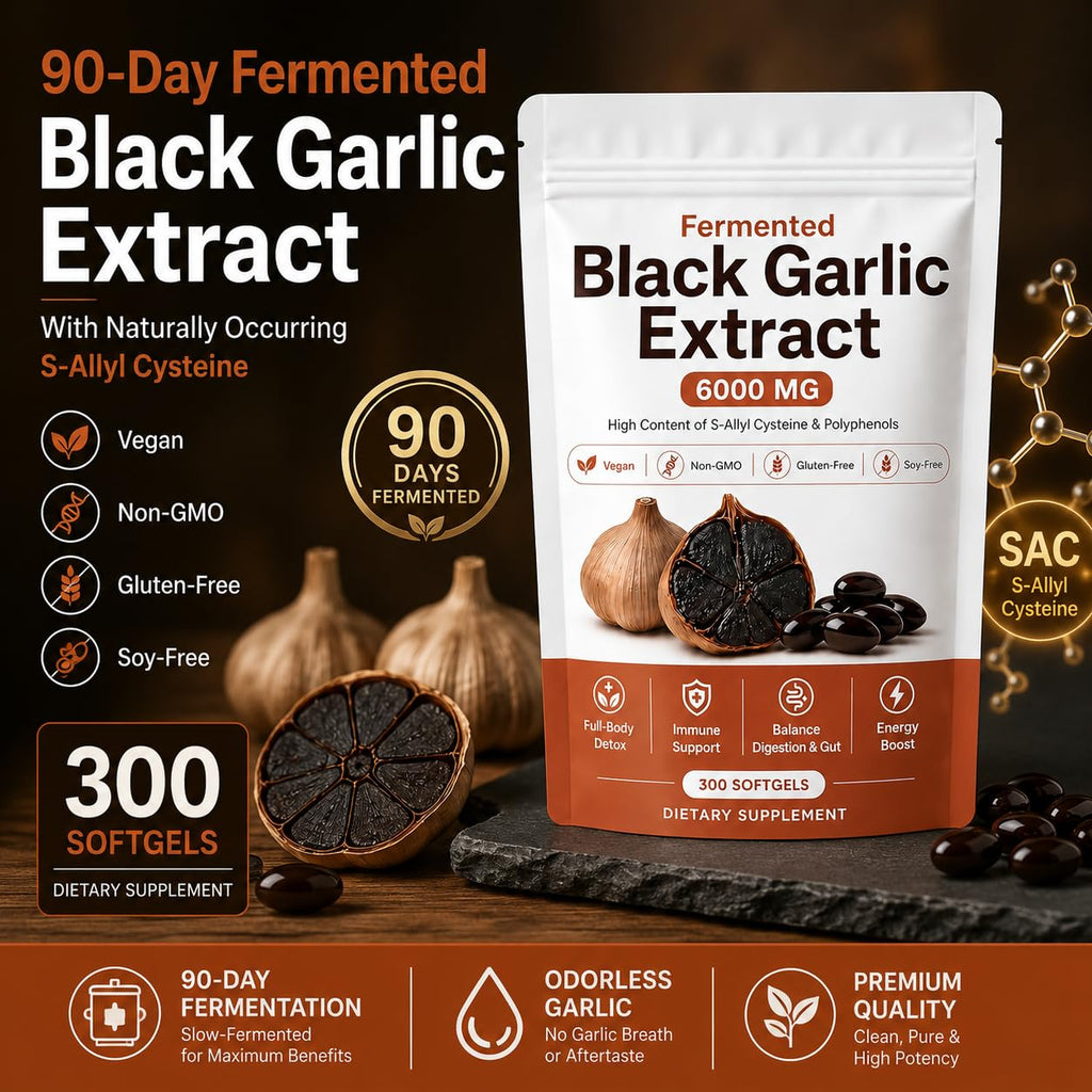 Fermented Black Garlic Extract Softgel 300 Capsules A840501