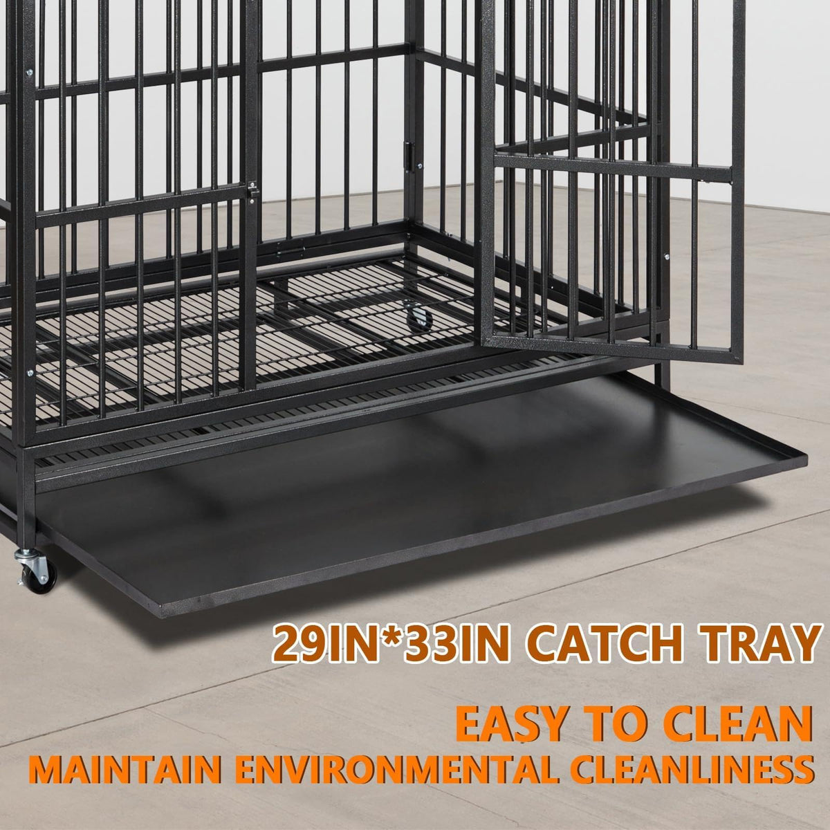 48 in Heavy Duty Dog Crate with Wheel Y300490