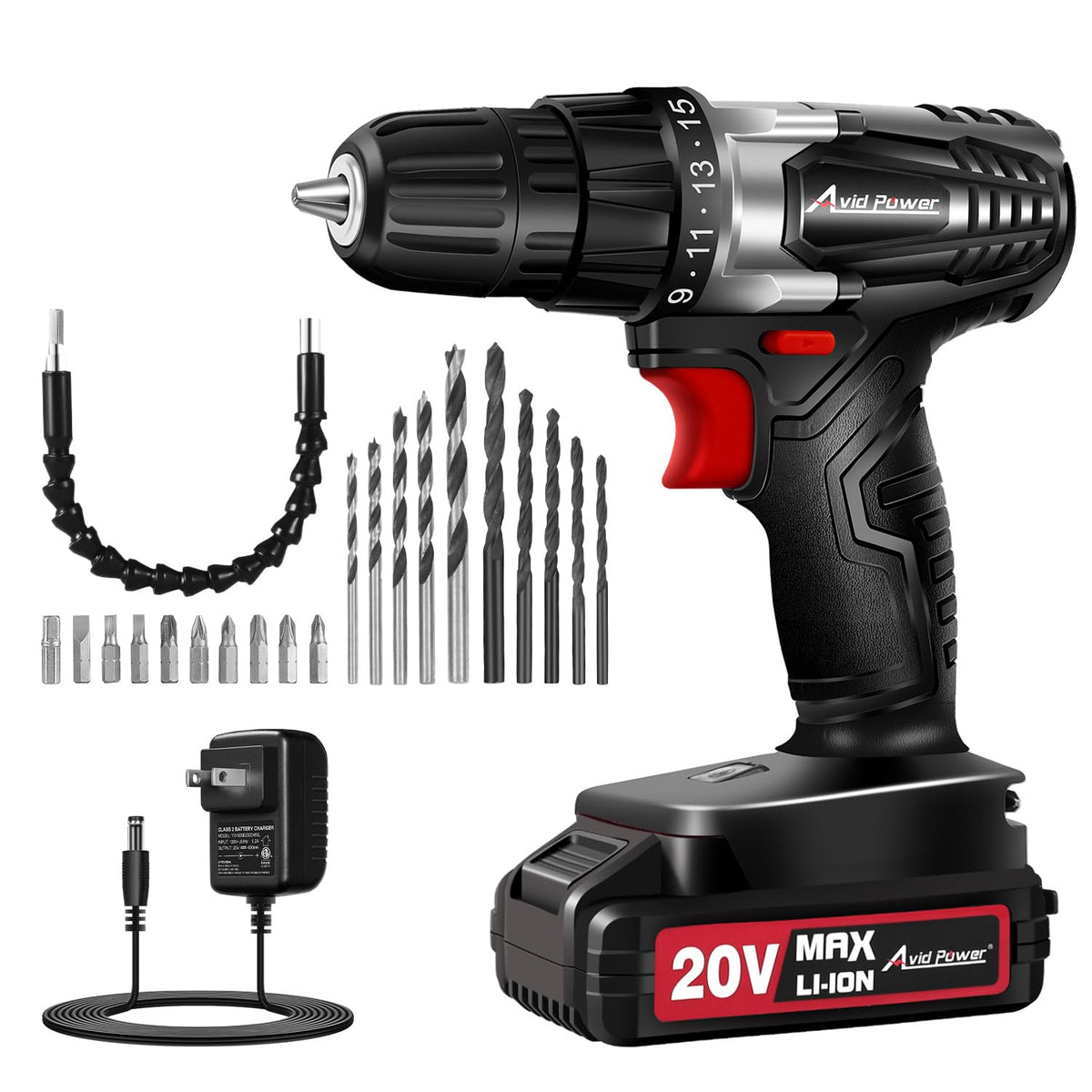 20V Cordless Electric Drill Set V786089