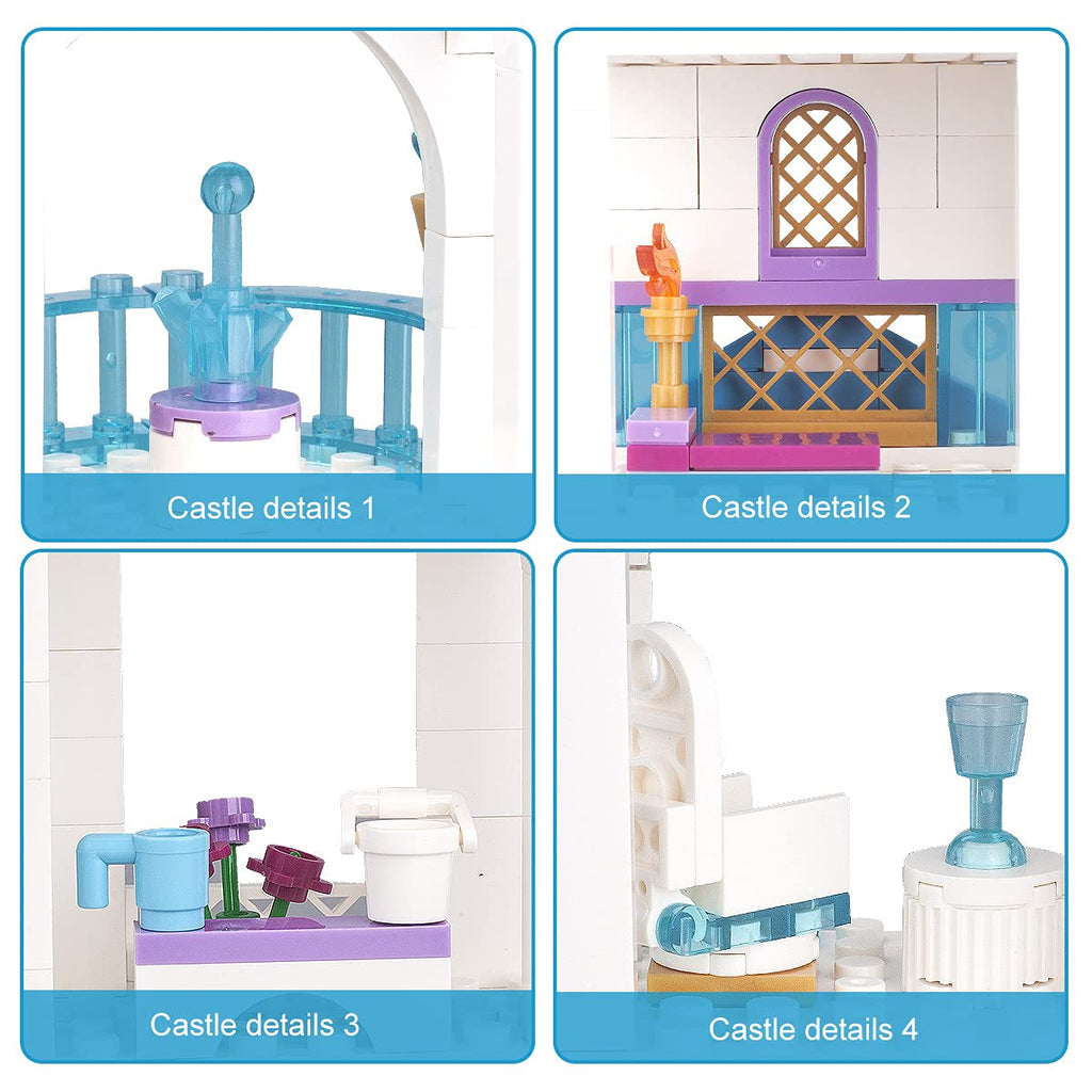Girls Castle Building Blocks 377 Pieces Construction Toys Set M708