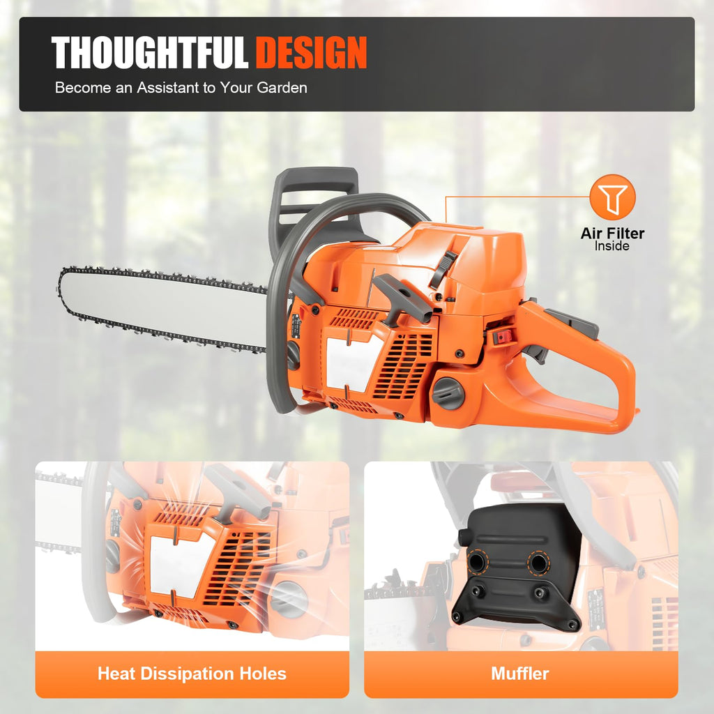 24 Inch 72cc 2 Stroke Gas Chainsaw I235060