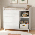White Baby Changing Table with 4 Drawers U727287