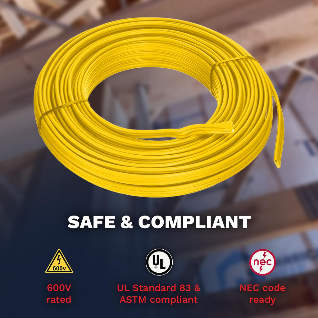 Solid Indoor Electrical Wire 100 Ft W4552