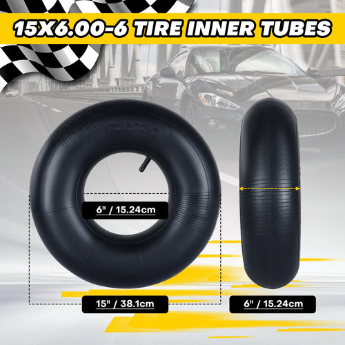 15x6.00-6 Tire Inner Tubes with TR-13 Valve Stem S43738
