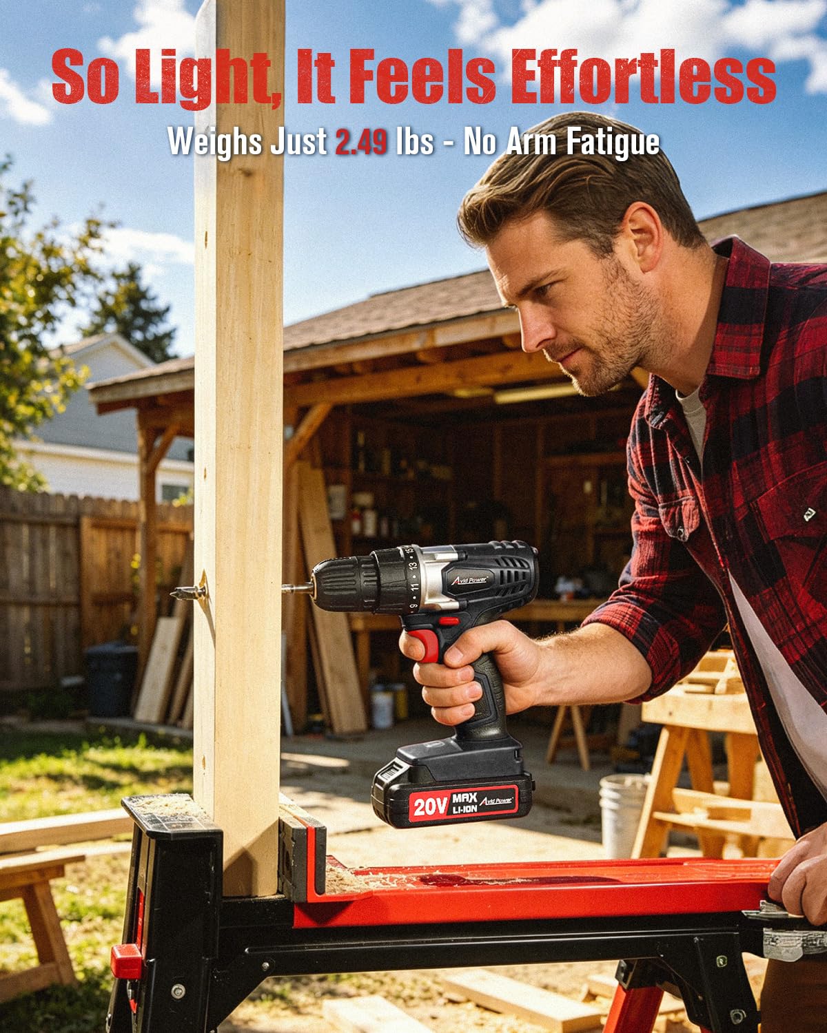 20V Cordless Electric Drill Set V786089