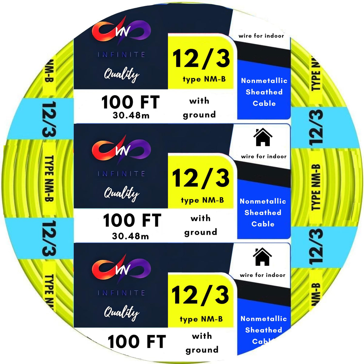 Solid Indoor Electrical Wire 100 Ft W4552