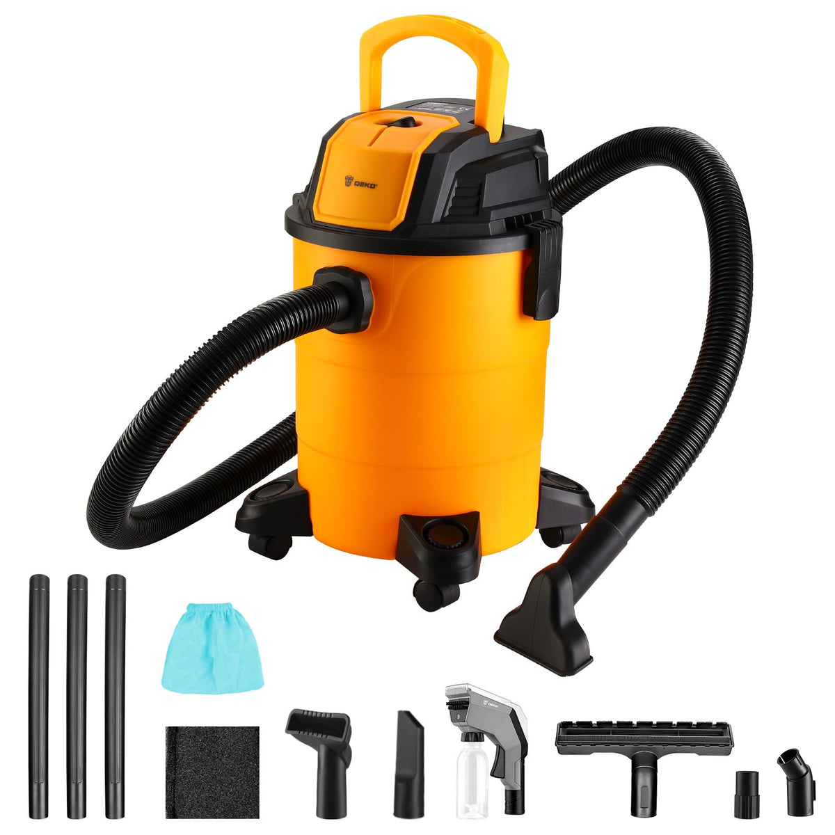 4-Gallon 3 Peak HP Wet Dry Shop Vacuum with Hose U1008