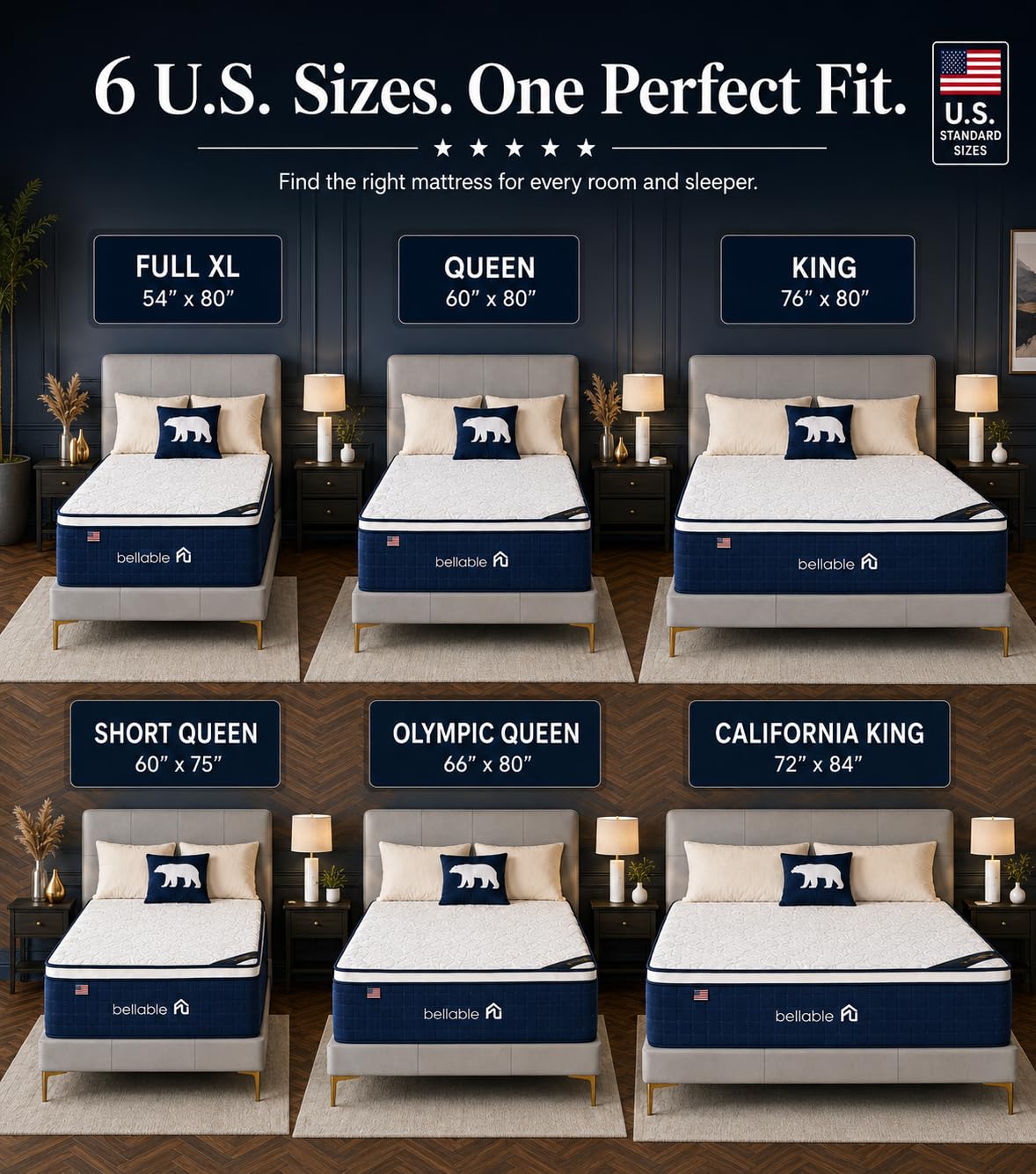 Full XL 14 Inch Cooling Gel Memory Foam Pocket Spring Mattress J965768