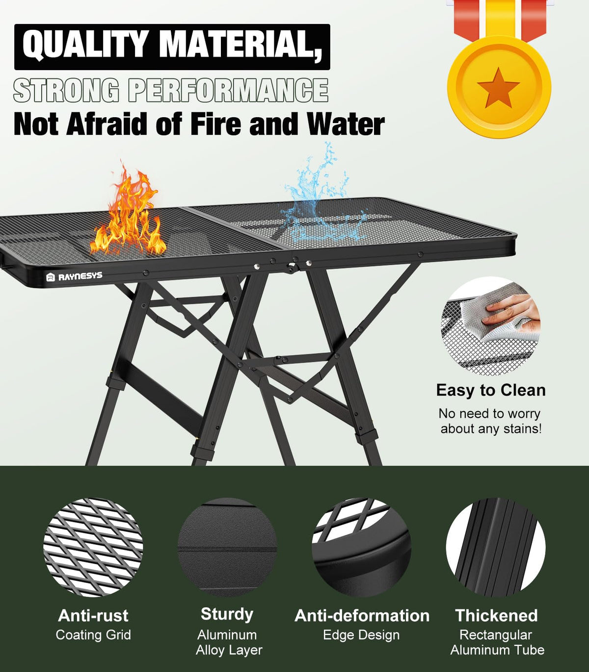 Portable Folding Grill Table Q8896