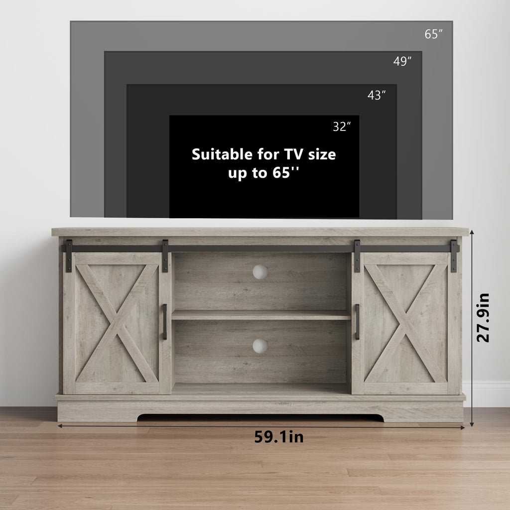 Farmhouse TV Stand and Entertainment Center X951586