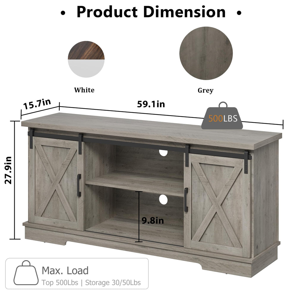 Farmhouse TV Stand and Entertainment Center X951586