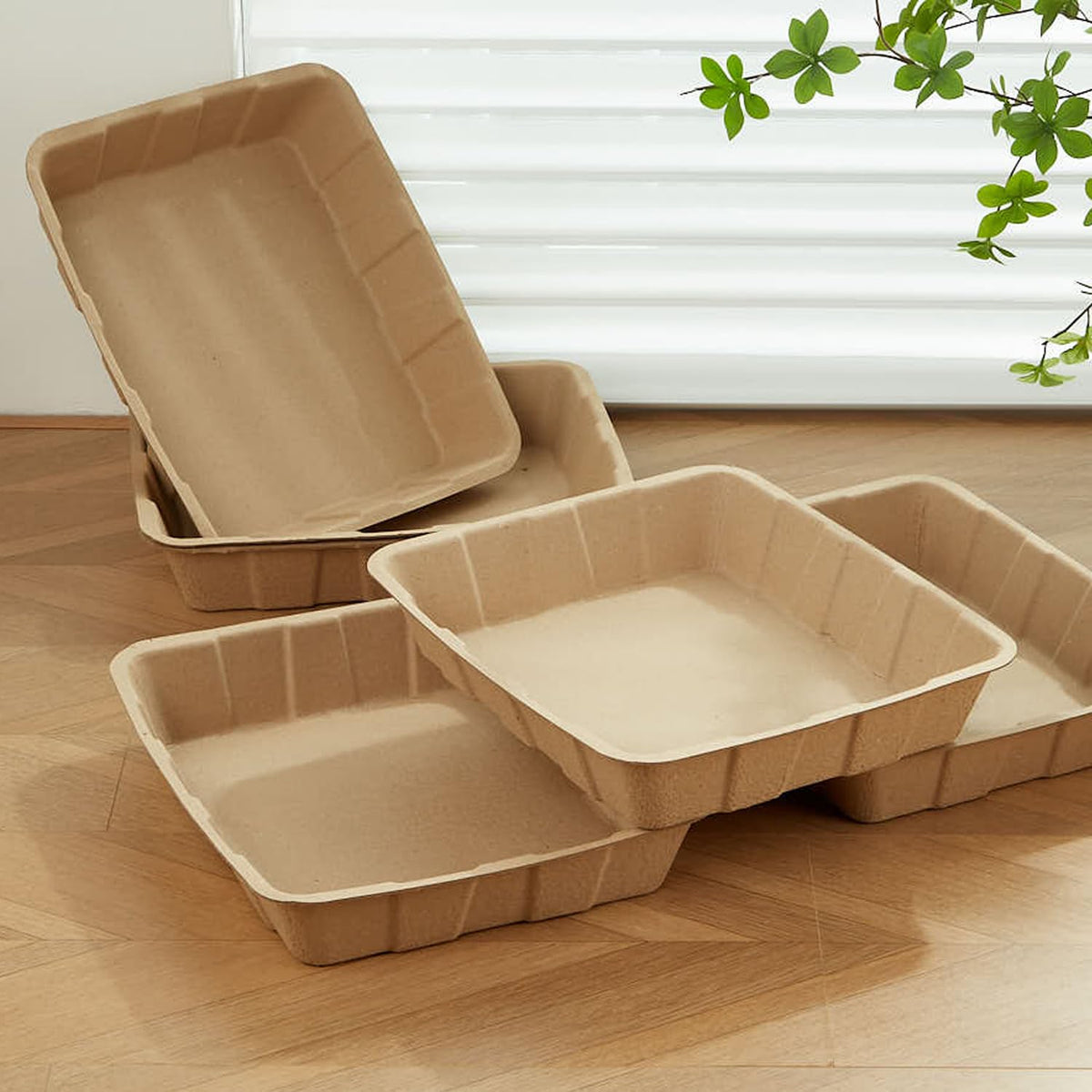 Disposable Cardboard Cat Litter Boxes 5 Pack P717
